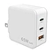 65W Rapid Power Wall Charger with 2 X USB-C & 1 X USB-A Port